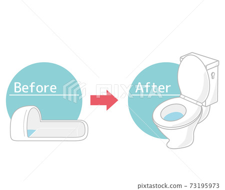 矢量圖的抽水馬桶，馬桶回家 73195973