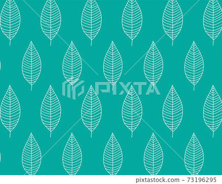 葉圖案背景（綠色背景） 73196295