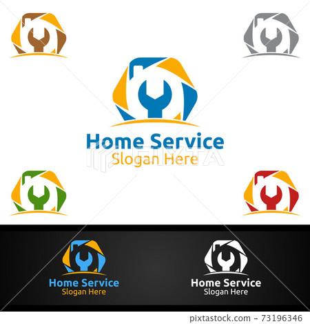 Real Estate and Fix Home Repair Services Logo Real Estate and Fix Home Repair Services Logo 73196346
