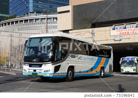 JR Shikoku Bus departing from Osaka Station 73196841