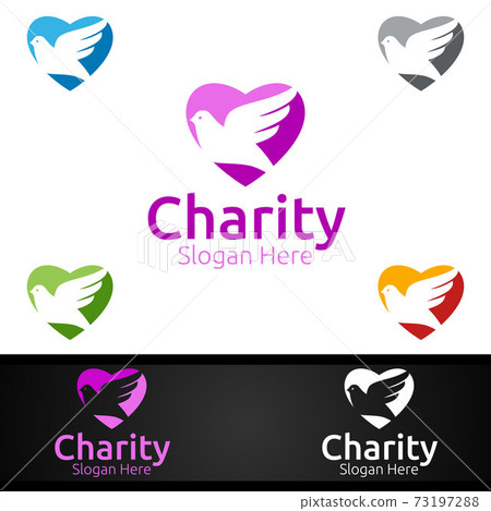Dove Helping Hand Charity Foundation Creative Logo for Voluntary Church or Charity Donation Dove Helping Hand Charity Foundation Creative Logo for Voluntary Church or Charity Donation 73197288