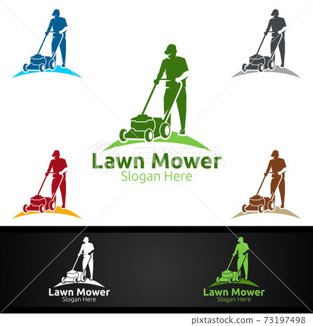 Lawn Mower Logo for Lawn Mowing Gardener Design 73197498