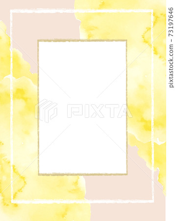 Frame watercolor flower sakura rose invitation business card template background luxury esthetic massage beauty 73197646
