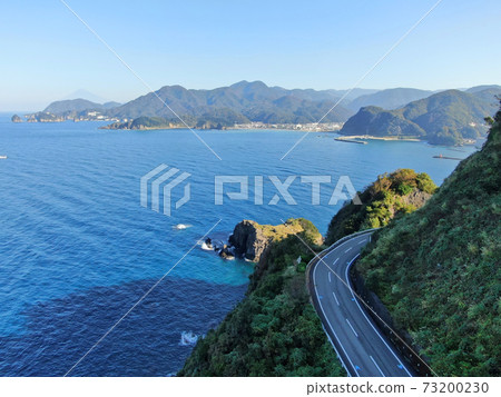 Aerial view of the port scenery of Matsuzaki Port Aerial view of the port scenery of Matsuzaki Port 73200230