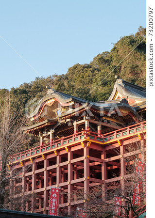 湯德稻荷神社在黎明(新年) 湯德稻荷神社在黎明(新年) 73200797