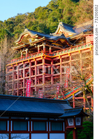 湯德稻荷神社在黎明(新年) 湯德稻荷神社在黎明(新年) 73200802