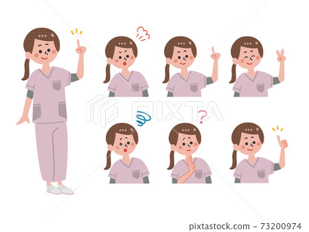 護士面部表情集 73200974