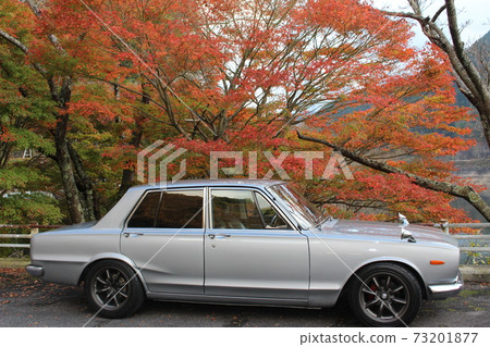Old car and autumn leaves Old car and autumn leaves 73201877