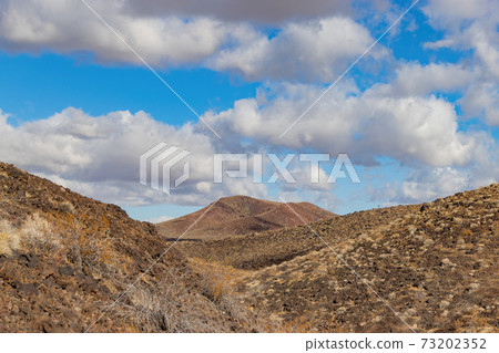 Beautiful landscape around the Mojave Desert Lava Tube Beautiful landscape around the Mojave Desert Lava Tube 73202352