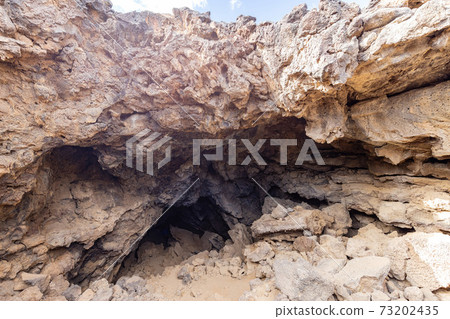 Beautiful landscape around the Mojave Desert Lava Tube 73202435