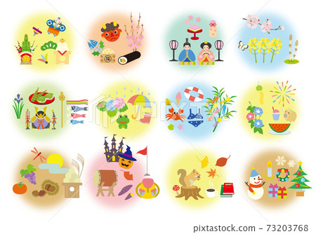 全年12個月的全年活動 73203768