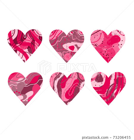Abstract pink heart. Design for Valentines Day Abstract pink heart. Design for Valentines Day 73206455