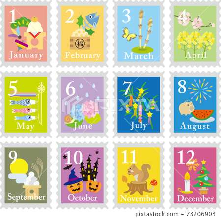 12 month stamp set 73206903