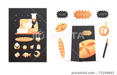 fresh bread vector illustration - Stock Illustration [73209663] - PIXTA