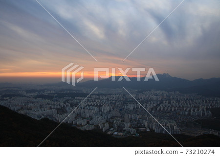 Bukhansan, sunset, Bulamsan, Nowon-gu, Gangbuk-gu Bukhansan, sunset, Bulamsan, Nowon-gu, Gangbuk-gu 73210274