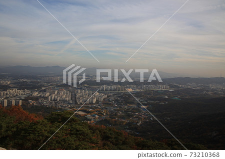 Bukhansan, sunset, Bulamsan, top, downtown Bukhansan, sunset, Bulamsan, top, downtown 73210368