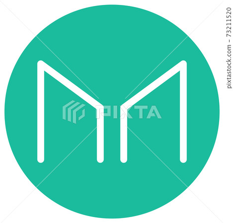 2021年流行的虛擬貨幣（Altcoin）矢量圖標插畫/製造商[MKR] 73211520