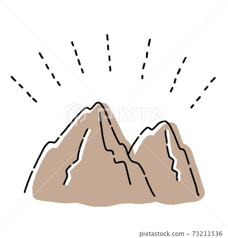 手繪風格山插圖山/戶外/營地 手繪風格山插圖山/戶外/營地 73211536