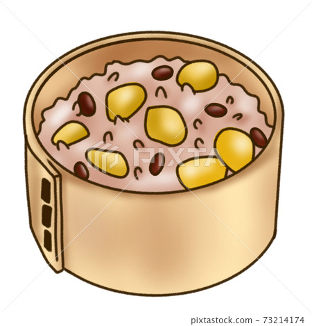 Chestnut rice with red beans 73214174