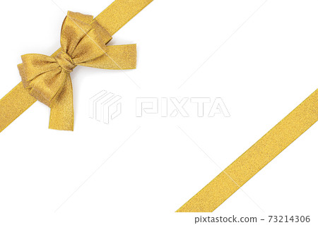 Gold ribbon packaging shape Gold ribbon packaging shape 73214306