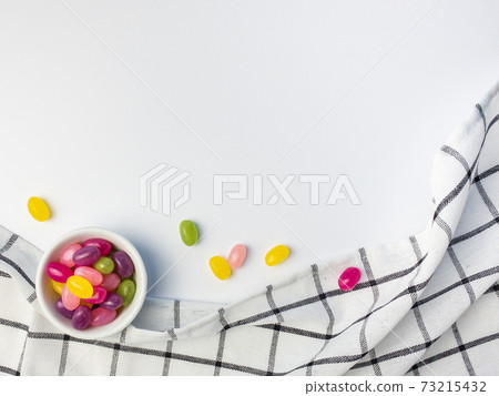Jelly beans white background Jelly beans white background 73215432