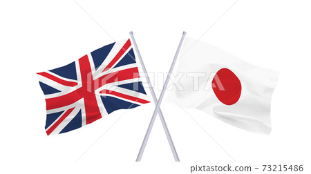 Japanese and British flags Japanese and British flags 73215486