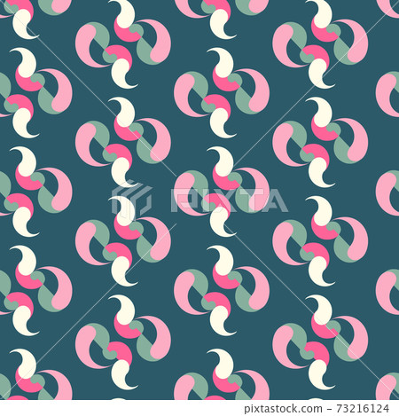 Teal modern stylish texture. Repeating geometric pattern with curves. Contemporary graphic design. Teal modern stylish texture. Repeating geometric pattern with curves. Contemporary graphic design. 73216124