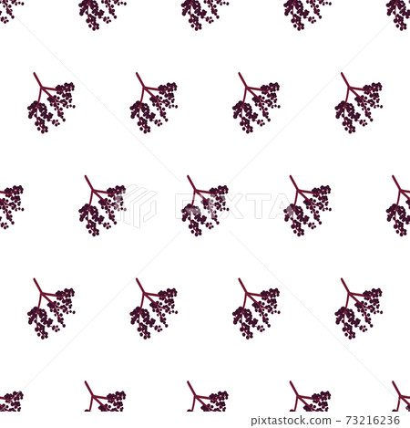 Elderberries seamless pattern for wallpaper design. 73216236