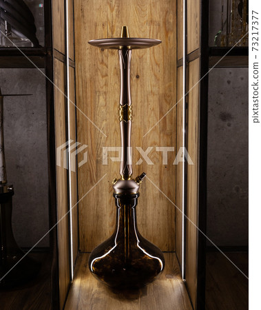 part of the hookah, modern design, on a background. part of the hookah, modern design, on a background. 73217377