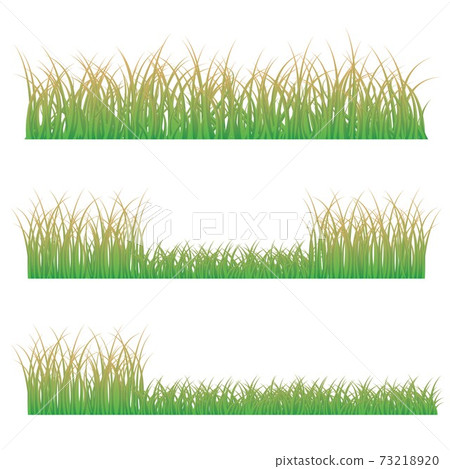 Set of grass vectors isolated on white background. - Stock Illustration ...