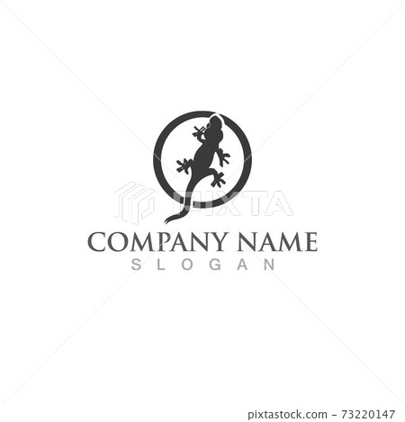 Lizard genko  logo vector and symbol 73220147