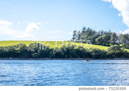 The landscape at the pier in Bruckless in County Donegal - Ireland. The landscape at the pier in Bruckless in County Donegal - Ireland. 73220309