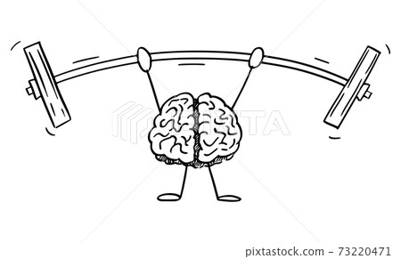 Vector Cartoon Illustration of Strong Human... - Stock Illustration  [73220471] - PIXTA