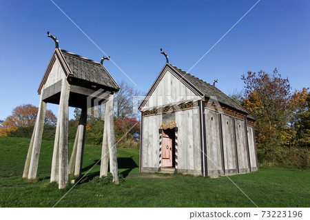 Viking stave church of Moesgaard, Denmark Viking stave church of Moesgaard, Denmark 73223196