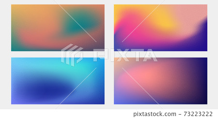 Set of Gradient mesh color backgrounds template... - Stock Illustration ...