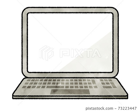 筆記本電腦水彩 73223447
