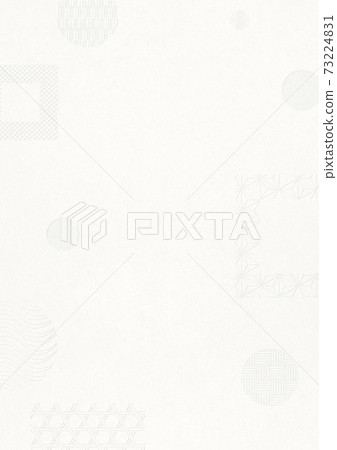 Design composed of traditional Japanese patterns-New Morphism-Embossed-Debossed 73224831