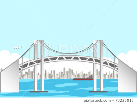 橋和東京的風景 橋和東京的風景 73225015