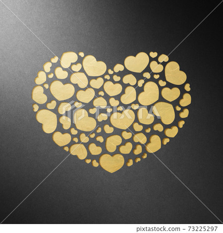 Valentine's Day paper craft greeting card 73225297