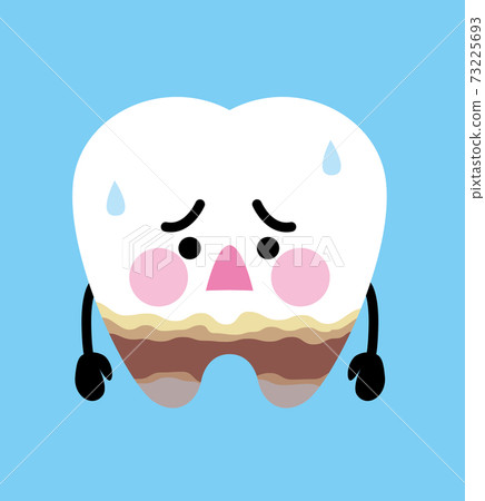Tooth character periodontal disease - Stock Illustration [73225693] - PIXTA
