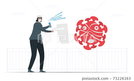 Woman person is be strong and fighting with Woman person is be strong and fighting with 73226163