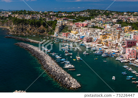 Italy Prochida's Marina di Corricella coast Italy Prochida's Marina di Corricella coast 73226447