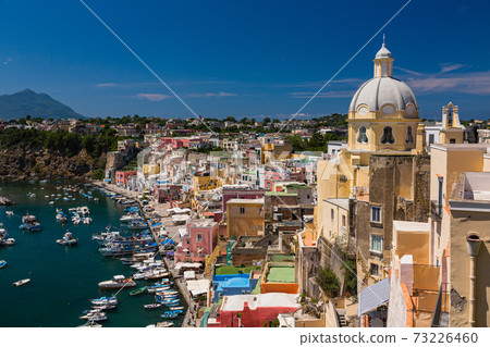 Italy Prochida's Marina di Corricella coast 73226460