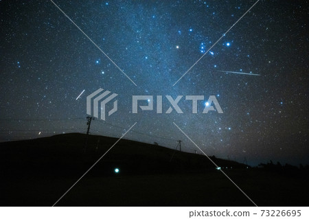 《Gemini meteor shower》 Gemini meteor shower and the Winter Triangle 73226695