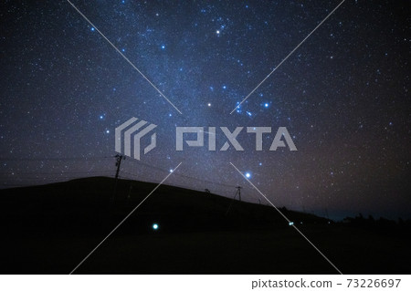 《Gemini meteor shower》 Gemini meteor shower and the Winter Triangle 73226697