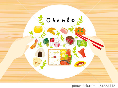 Cute illustrations for making bento Cute illustrations for making bento 73228112