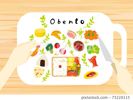 Cute illustrations for making bento 73228115