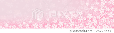 櫻花背景素材漸變橫幅 73228335