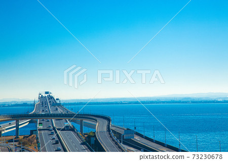 [Chiba] Umihotaru and Tokyo Bay Aqua-Line scenery 73230678
