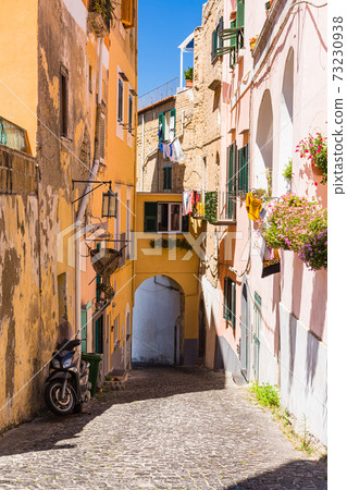 Alley scenery of Procida, Italy Alley scenery of Procida, Italy 73230938